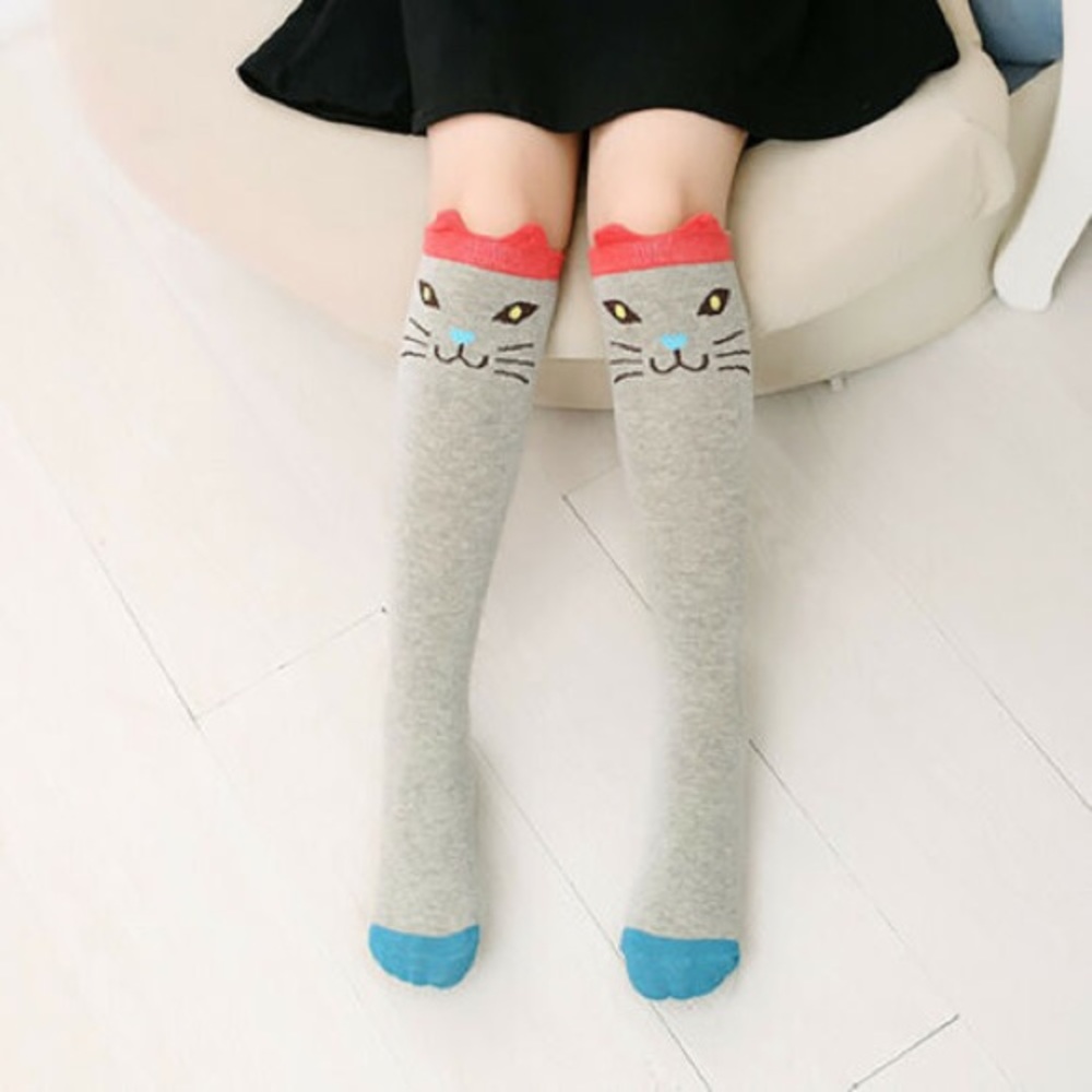 🌹3/$15 Kawaii Cat Kitty Knee High Socks